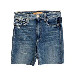 Joe's Jeans Jean Shorts Denim Bermuda Shorts Raw Hem Sz 26 NWT
